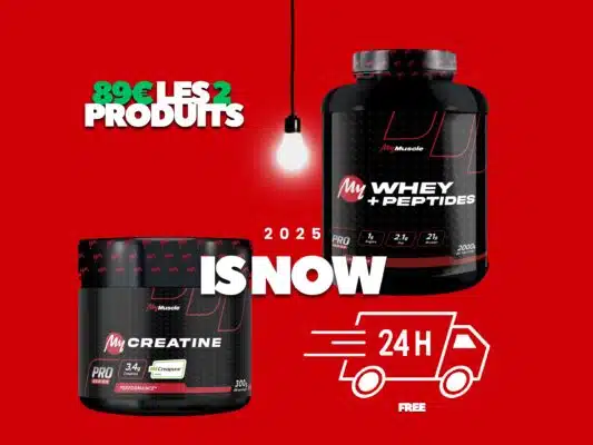 pack whey peptides my muscle plus créatine créapure